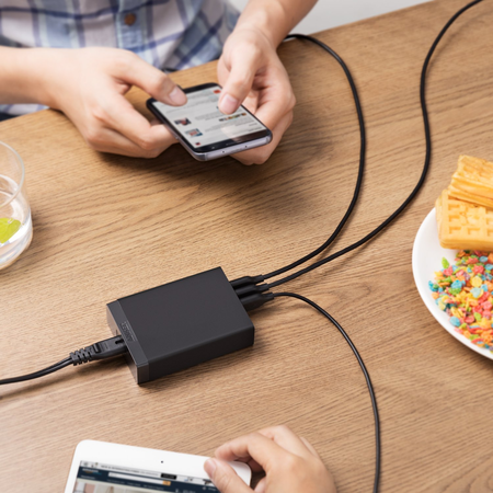 Anker PowerPort 6 60W Wall Charger, 6 USB Ports, High-Speed Charging with PowerIQ and VoltageBoost
