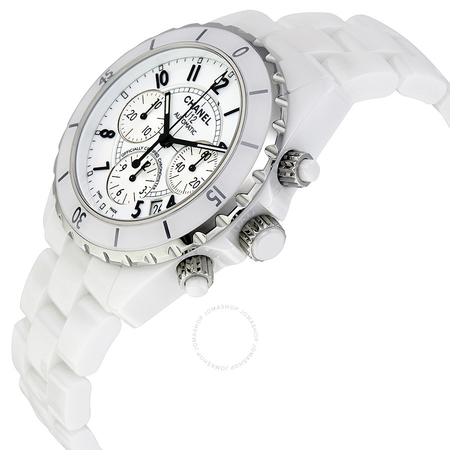 Chanel J12 Chronograph White Ceramic Unisex Watch H1007