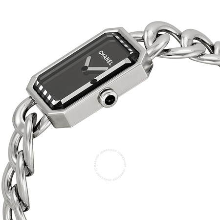 Chanel Premiere Black Dial Stainless Steel Ladies Watch H3250