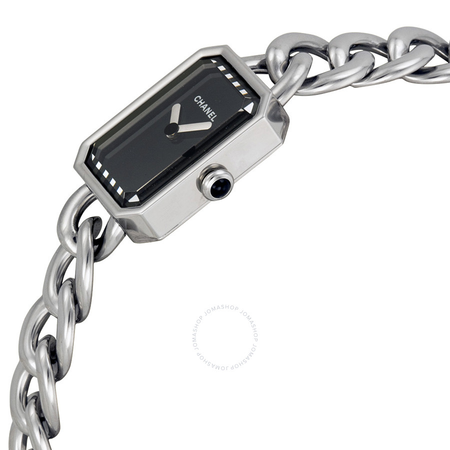 Chanel Premiere Black Dial Stainless Steel Ladies Watch H3248