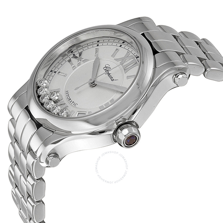 Chopard Happy Sport Automatic Silver Dial Ladies Watch 278559-3002