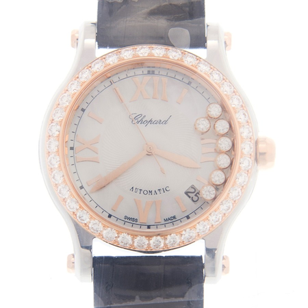 Chopard Happy Sport Automatic White Dial Ladies Watch 278559-6006