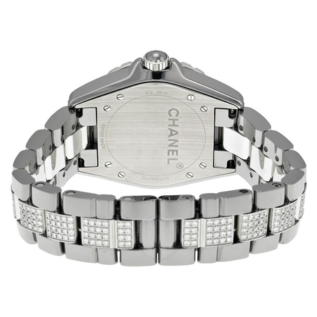 Chanel J12 Automatic Grey Dial Titanium and Ceramic Ladies Watch H3106