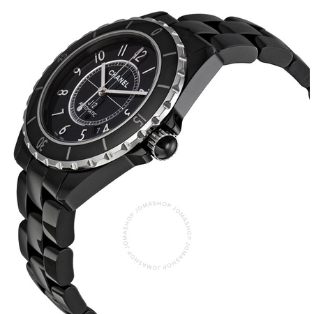 Chanel J12 Black Dial Ceramic Automatic Unisex Watch H2980