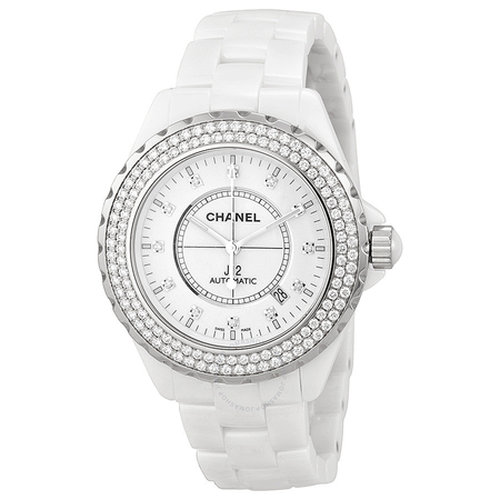 Chanel J12 Diamonds Date Automatic Ceramic Watch H2013