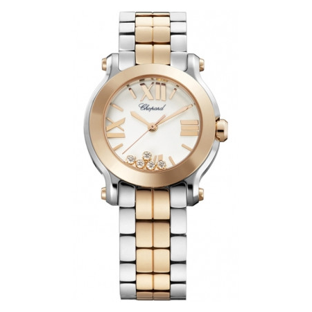 Chopard Happy Sport Two-tone Gold/Steel Mini Ladies Watch 278509-6003