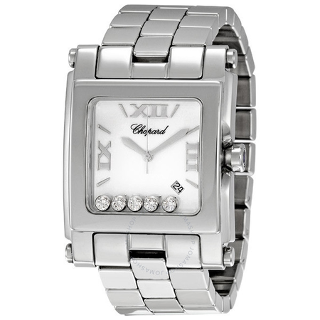 Chopard Happy Sport Square Diamond Ladies Watch 28/8467