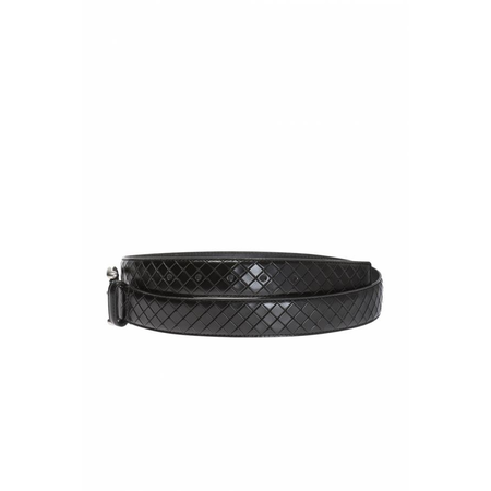 Bottega Veneta Black Intrecciato Belt 261362 VQ246 1000