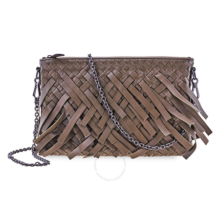 Bottega Veneta Ladies Leather Woc Olive Bv Woch Chain Paliofringe 510282 VBK52 2284