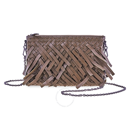 Bottega Veneta Ladies Leather Woc Olive Bv Woch Chain Paliofringe 510282 VBK52 2284