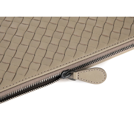 Bottega Veneta Ladies Pouch bag Pouchette Gray Bv Docu Lg Zppouch New 522429 V001N 2304