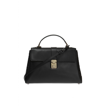 Bottega Veneta Ladies Shoulder Bag s Black Bv Pizz Medium W Thinstrap 498993 VALKD 1000