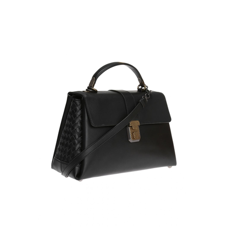 Bottega Veneta Ladies Shoulder Bag s Black Bv Pizz Medium W Thinstrap 498993 VALKD 1000