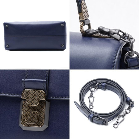 Bottega Veneta Ladies Shoulder Bag s Blue Bv Pizz Medium W Thinstrap 498993 VALKD 8992
