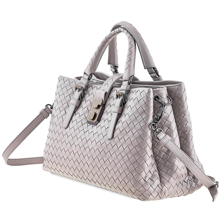 Bottega Veneta Ladies Top Handle bag Roma Gray Bv Roma Small Roma Intr 489509 VQ13B 1519
