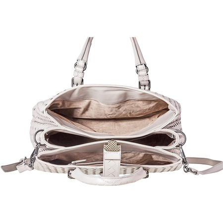 Bottega Veneta Ladies Top Handle bag Roma Gray Bv Roma Small Roma Intr 489509 VQ13B 1519