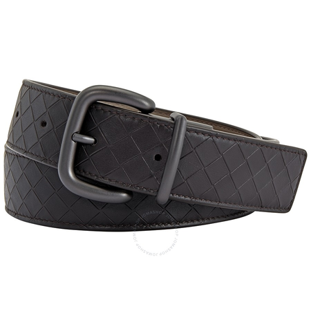 Bottega Veneta Men's Belt Brown, Gray 35Mm Intr Revers Size 85 Cm 520810 VX471 2081