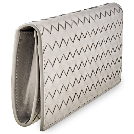 Bottega Veneta Men's Long Continental 9cc Wallet in Medium Gray 120697 V4651 1519