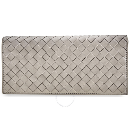 Bottega Veneta Men's Long Continental 9cc Wallet in Medium Gray 120697 V4651 1519