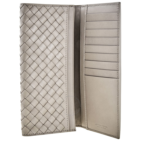 Bottega Veneta Men's Long Continental 9cc Wallet in Medium Gray 120697 V4651 1519