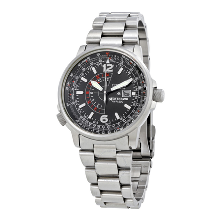 Citizen Nighthawk Eco-Drive Pilot Watch Men's Watch BJ7000-52E