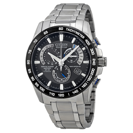 Citizen Perpetual Chrono A-T Eco-Drive Titanium Chronograph Men's Watch AT4010-50E