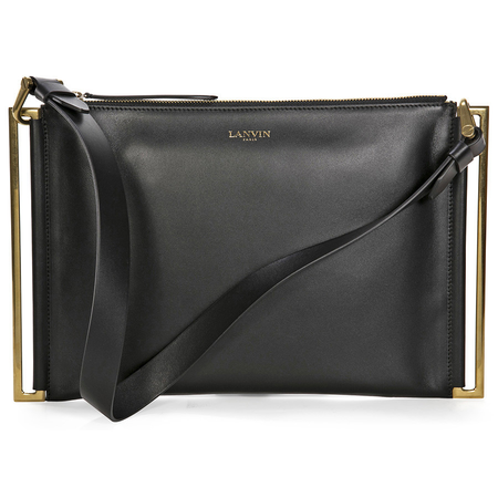 Lanvin Open Box -  Zeeta Clutch Bag - Black ECS1ETOA10-10