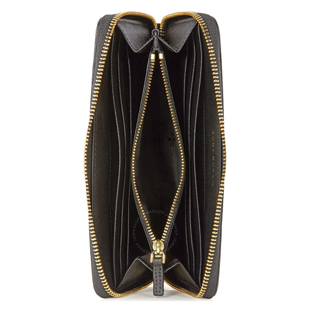 Tory Burch Tory Burch Robinson Zip Continental Wallet- Black 11169071