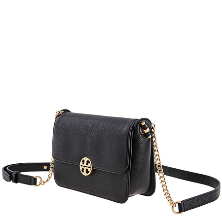Tory Burch Chelsea Leather Crossbody Bag- Black 48731-001
