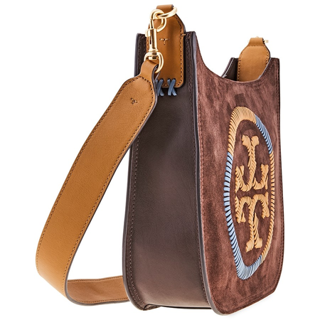 Tory Burch Ella Whipstitch Crossbody Bag- Brown 56186-234