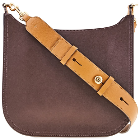 Tory Burch Ella Whipstitch Crossbody Bag- Brown 56186-234