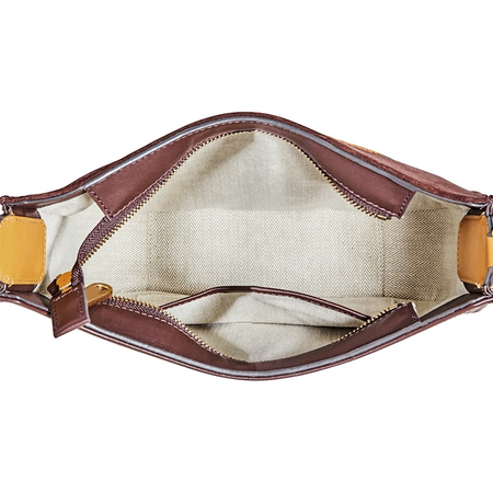 Tory Burch Ella Whipstitch Crossbody Bag- Brown 56186-234