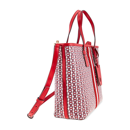 Tory Burch Gemini Link Canvas Small Tote- Liberty Red Gemini Link 53304-939