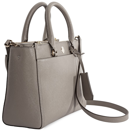 Tory Burch Robinson Small Double-Zip Tote - Gray Heron 46331-082