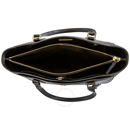 Tory Burch Robinson Small Triple-compartment Tote- Black 54146-001