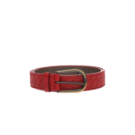 Bottega Veneta Ladies Belt Red 30Mm Intr Gd Buck Size 80 Cm 451863 VO0A7 6411