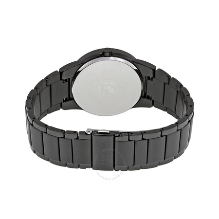 Citizen Axiom Eco Drive Black Dial Black Ion-plated Men's Watch AU1065-58E