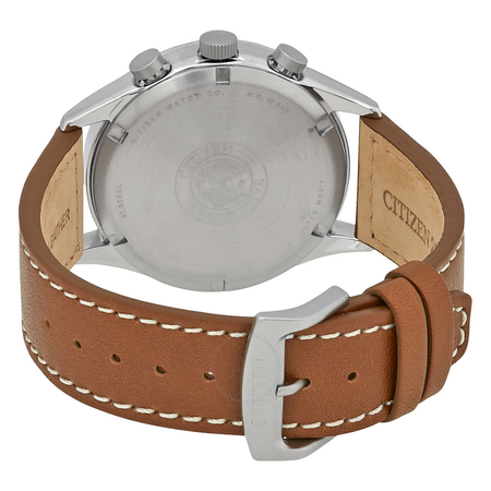 Citizen Chandler Blue Dial Men's Chronograph Leather Watch CA0621-05L