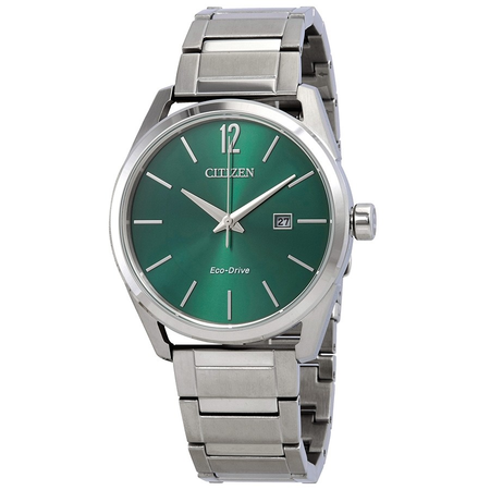 Citizen CTO Eco-Drive Green Dial Men's Watch BM7410-51X