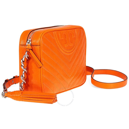 Tory Burch Fleming Chevron Camera Bag- Orange Juice 54275-841