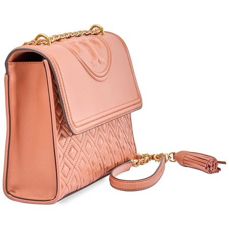 Tory Burch Fleming Convertible Leather Shoulder Bag- Tramonto 43833-235