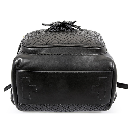 Tory Burch Fleming Leather Backpack- Black 45143-001