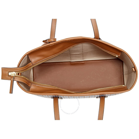 Tory Burch Gemini Link Canvas Small Tote- Light Umber Gemini Link 53304-905