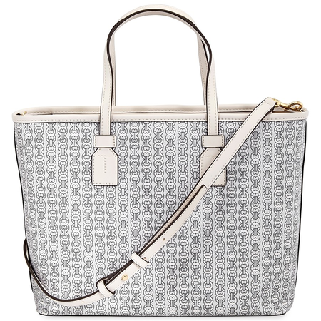 Tory Burch Gemini Link Canvas Small Tote- New Ivory Gemini Link 53304-068