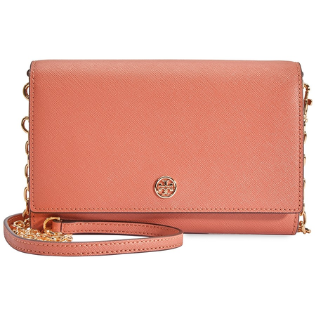 Tory Burch Ladies Robinson Chain Wallet Medium Rose 52708-235