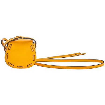 Tory Burch Miller Micro Leather Crossbody Bag-Yellow 55326-715