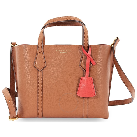 Tory Burch Perry Small Triple-Compartment Tote- Light Umber 56249-905