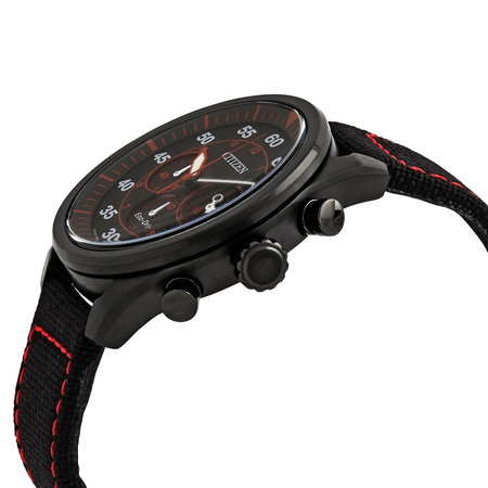 Citizen Avion Chronograph Quartz Black Dial Men's Watch CA4215-12E