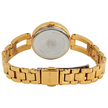 Citizen Axiom Champagne Dial Yellow Gold-tone Ladies Watch EM0638-50P