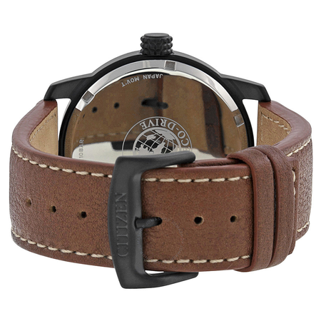 Citizen Eco Drive Black Dial Brown Leather Men's Watch BM8475-26E